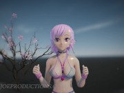 SFW MMD 4k UHD Misaka Rose bondage bikini - Pom Pom Dance 1071