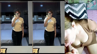 Istriku blowjob teman kerjanya di rumah