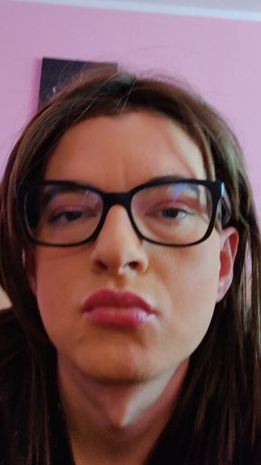 Sheer Black tights, stiletto Red heels and Velvet dress