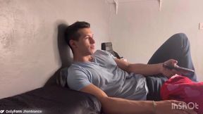 Muscle god lets roommate worship his bulging biceps episode 3