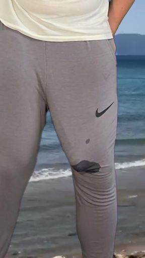 Stunning moment from "Massive cock cumshot in pants"