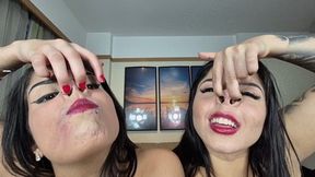 Two beauties smashing their noses against the glass -- by Ana Ayumi and Cindy Lopes - CLIP 2