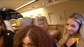 Three Stewardess Suck Lucky Passenger's Dick On a Private Jet - TT S1E6