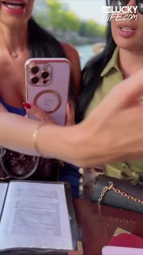 Sexy Anissa Kate Entertains Lucky Fan With Anna Kinski