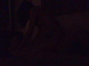 【妊婦7か月】暗闇からかわいい喘ぎ声。嫁ちゃんの感じるシルエットがめちゃエロい！