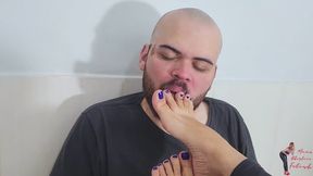 Foot Worship , part 2, Adriana Fuller and Slave Mude, FULL HD