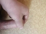 Jerking off and big cum
