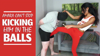 Amara Can't Stop Kicking Him in The Balls- Amara