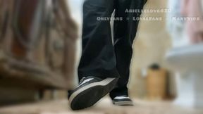 Taking off my Dirty Shoes & Socks to Bare Soles