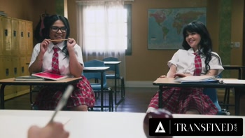 Yhivi's Transfixing Detention Drama: Punished by Her TS Teacher