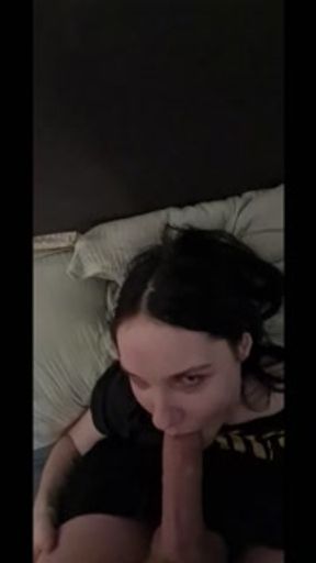 Petite British college girl loves getting her throat used : Blowjob compilation