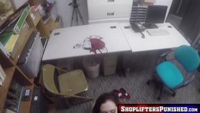 Lily Jordan caught stealing &mdash;  punished with a cop′s rough reward