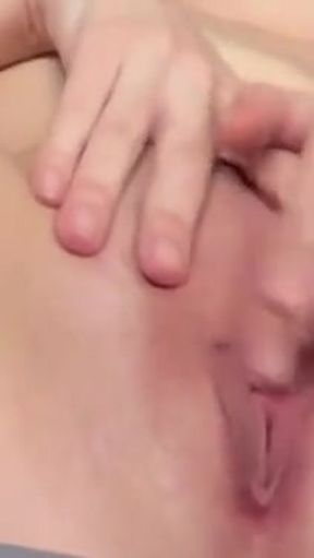 Rubbing my clit with electric toothbrush. Wet pussy play   Clip 2