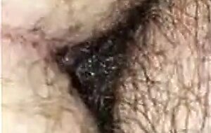 POV hairy chub bottom getting fucked not by daddy in hallway