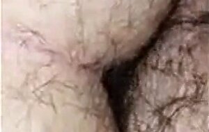 POV hairy chub bottom getting fucked not by daddy in hallway
