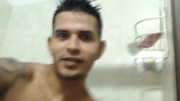 Latino Model Winstone Takes a Shower