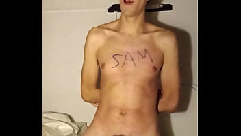 Good morning, slave (whipping with a wire)