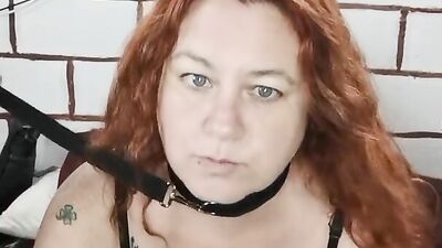 Deborah Drako gets her slimy mouth filled with lad's hard pecker