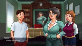 Nerd's massive boobs tempt stiff rod in locker room