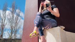 Shoeplay and Dangling From Empressbellasadica in Public