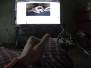 COLLEGE CUM WATCHING MY ONLYFANS.com/Flint-Wolf