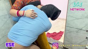 Bhabhi Caught Me Jerking off with Her Bra and Panties