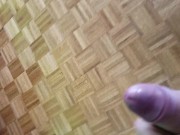 solo Jerk with cum shots hard cock