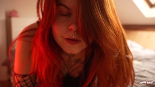 Tu ne jouiera pas - amateur femdom francaise alt rousse poilue frustration teasing