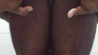69, deepthroat, black, bathroom, russian girl &#8211; public BDSM clip of amateur young Russian gay whore masturbating
