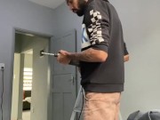 Horny big cock painter