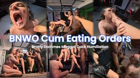 BNWO Cum Eating Orders - Bratty Dommes Maggot Cock Humiliation Ft Katlyn Moree, Honey Hudson & Elitefeetstreet - 4K
