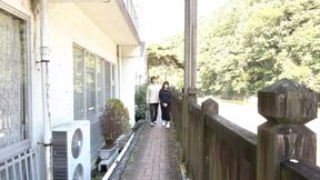 Beautiful MILF arouses on hot spring trip