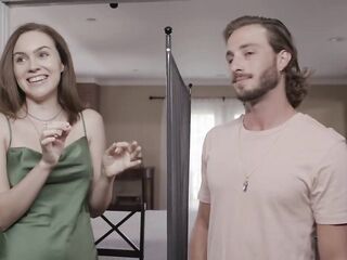 GLAMOROUS BRUNETTE HAIR Freya Parker Gets PASSIONATELY Turned On By Her Sexy Blind Date Lucas Frost