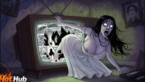 Ghost came outside the tv and fuck the lonely boy ghost fucking vide sexy ghost