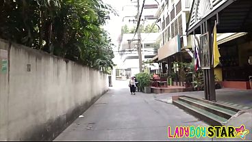 Ladyboystar - I found a special kitty ladyboy on the streets