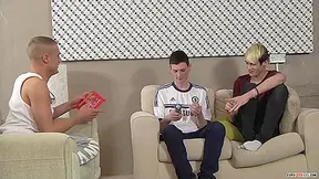 Scott Fucked With His Birthday Dildo With Jason Goddard, Scott Williams And Rhys Casey