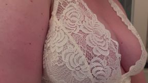 POV Big Natural Sexy Tits with Hard Nipples Teasing