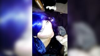 Watch this hairy twink take a hot load in his mouth after a piss-fueled blowjob and handjob