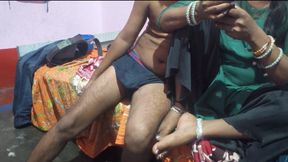 best Threesome Sex 2025 :-Rahul fucked his sister-in-law and wife by sucking their dick while they were cleaning the house