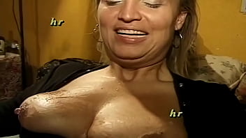 Italian MILF with big clit and nipples shows off her casting couch skills