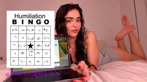 Humiliation Bingo | Femdom Game | Slave Training | degrading tasks