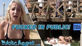 - Blonde in Bikini takes Big Cock