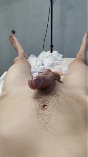 The Boy Came Twice During Waxing Hands-free Cumshot.