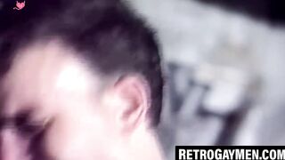 Threeway Throat-Fucking Blonde Top Rimming And Breeded By Two Guys - MILKY LOADS!