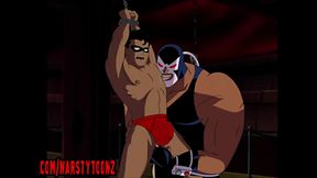 Hentai Hero Robin Gets Fingered By Villain Bane In Animated Yaoi Scene