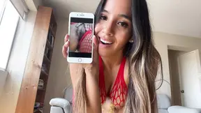 Naughty homewrecker gets caught jerking off by her husband's POV