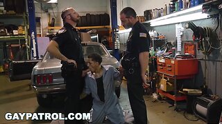 Cops & Authority in Uniform: Aggressive Threesome of Anal & Blowjobs!