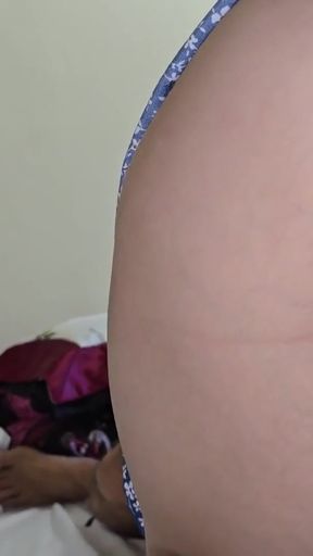 Thrilling moment from &quot;STOP cleaning the room and SUCK my COCK! Shameless stepsister wears no underwear in my presence&quot;