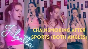 Chainsmoking After Sports (Both Angles)