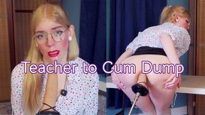 Reluctant Teacher Turned Cumslut - POV Student Teacher Blowjob, Fuck Machine, Messy Cumshots